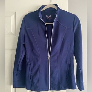 Smitten scrub front zip jacket